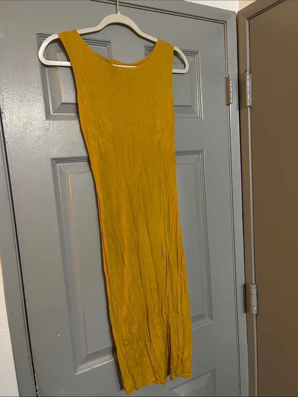 Velvet Torch Mustard Midi Tank Dress